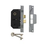 2 LEVER REBATED LOCK 80MM