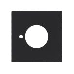 VELOCITY LARGE ROSE SQUARE TRIM PRIVACY MBK - 1 PAIR ELECTRO BLACK ACE