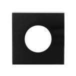 VELOCITY SMALL ROSE SQUARE TRIM PASSAGE MBK - 1 PAIR ELECTRO BLACK ACE