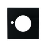 VELOCITY SMALL ROSE SQUARE TRIM PRIVACY MBK - 1 PAIR ELECTRO BLACK ACE