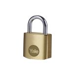 YALE PADLOCK BRASS 20MM