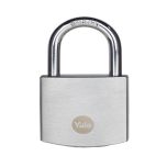YALE PADLOCK BRASS 50MM - CHROME FINISH