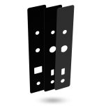 UNITY SLIM RETROFIT SCAR PLATE - 42MM BLACK
