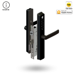 UNITY SLIM SMART LOCK 30BS 2PT LT - TIMBER RETROFIT BLACK