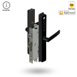 UNITY SLIM SMART LOCK 50BS 4PT LT - ALU RETROFIT NO RODS BLACK
